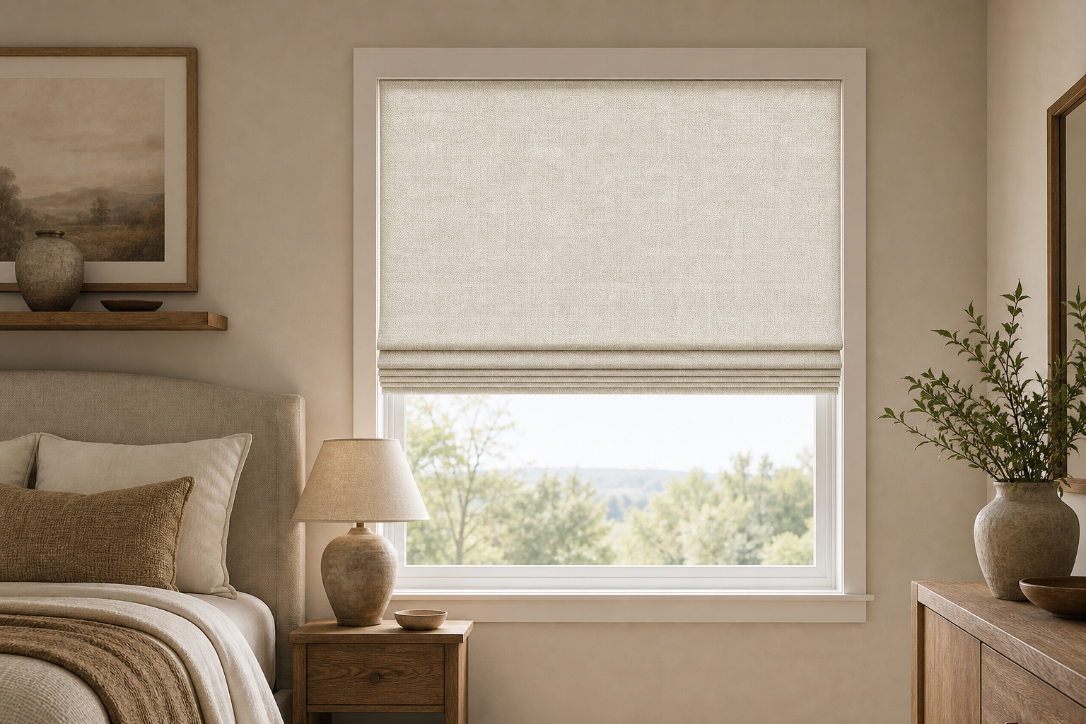 Dune-Sunset---Linen Roman Shade