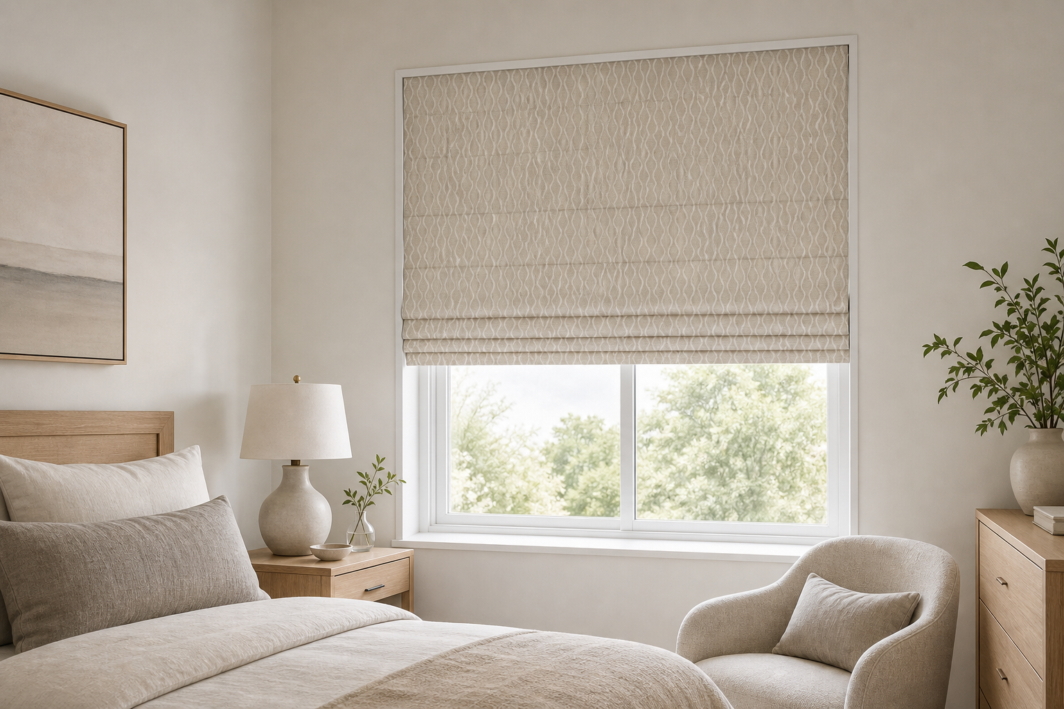 Willow-Tan Roman Shade
