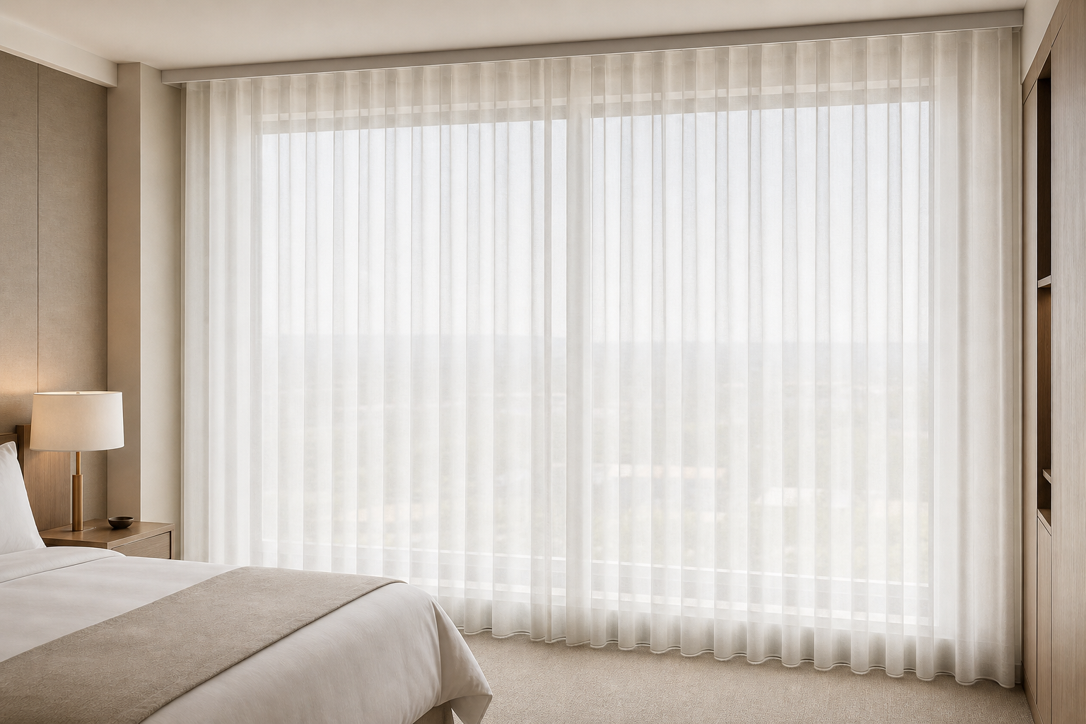 Snowfall-White Sheer Drapery