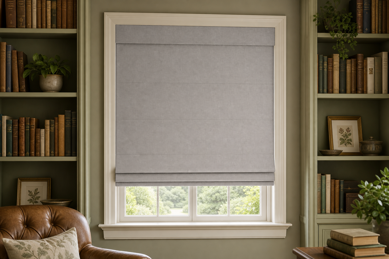 BO-Gray Roman Shade