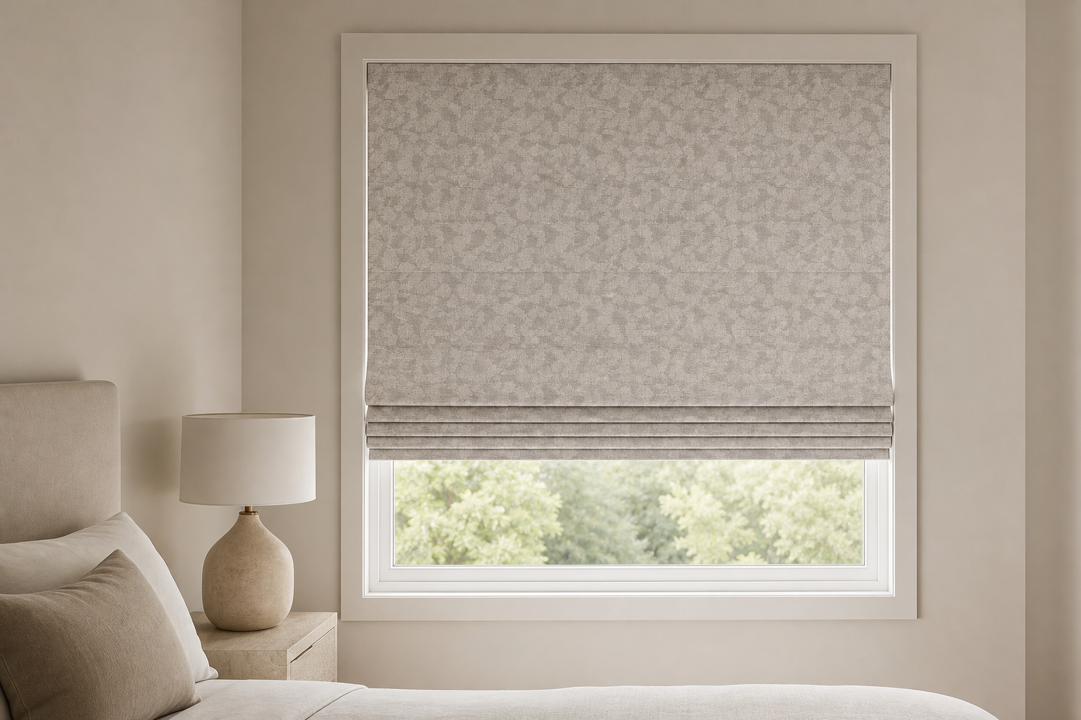 Meadow---Flax Roman Shade