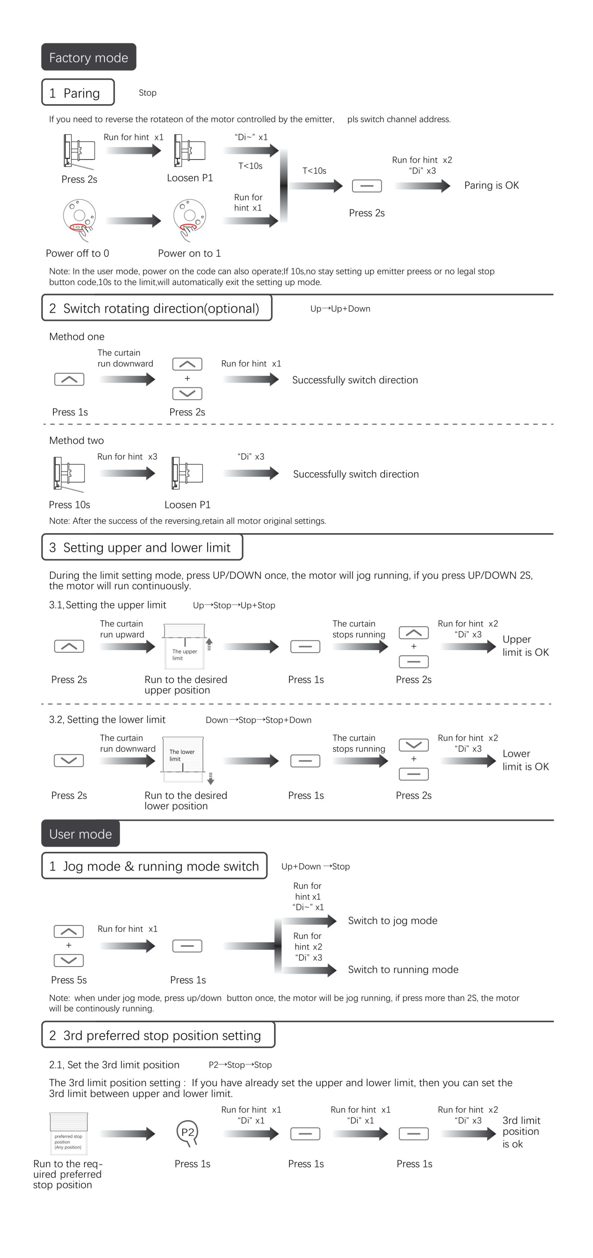 Dooya Tubular Motor Instructions page 6