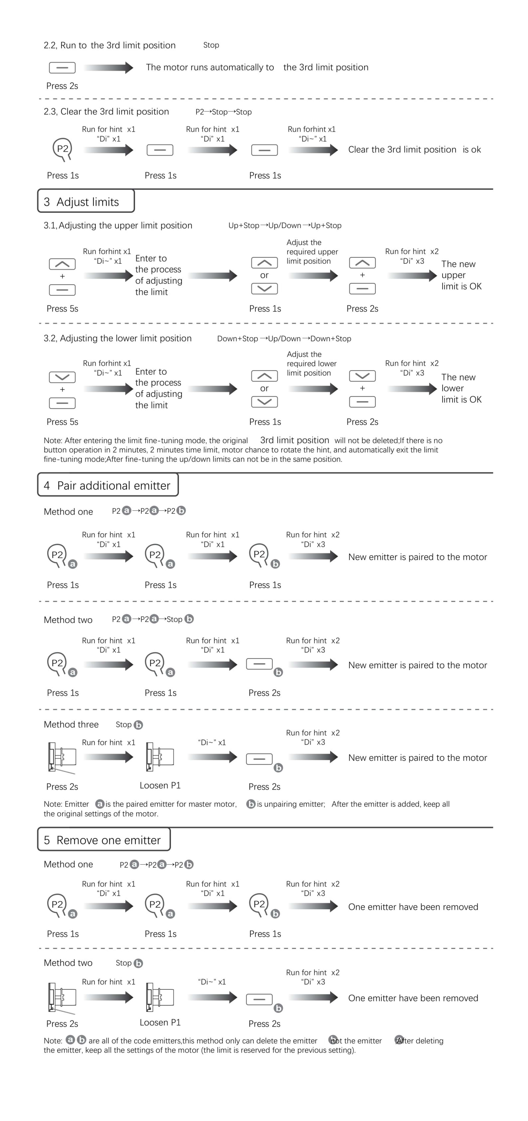 Dooya Tubular Motor Instructions page 7