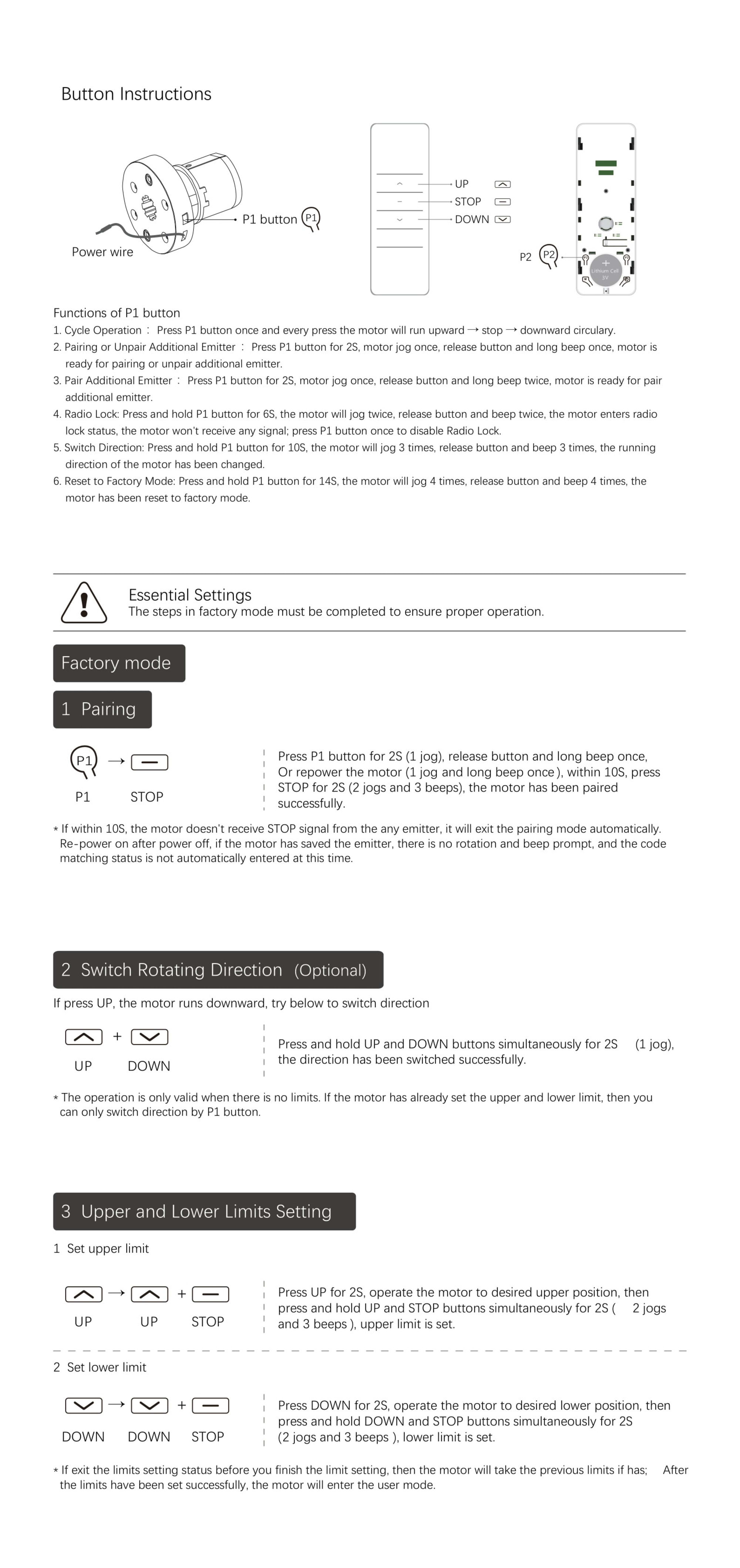 Dooya Tubular Motor Instructions page 11